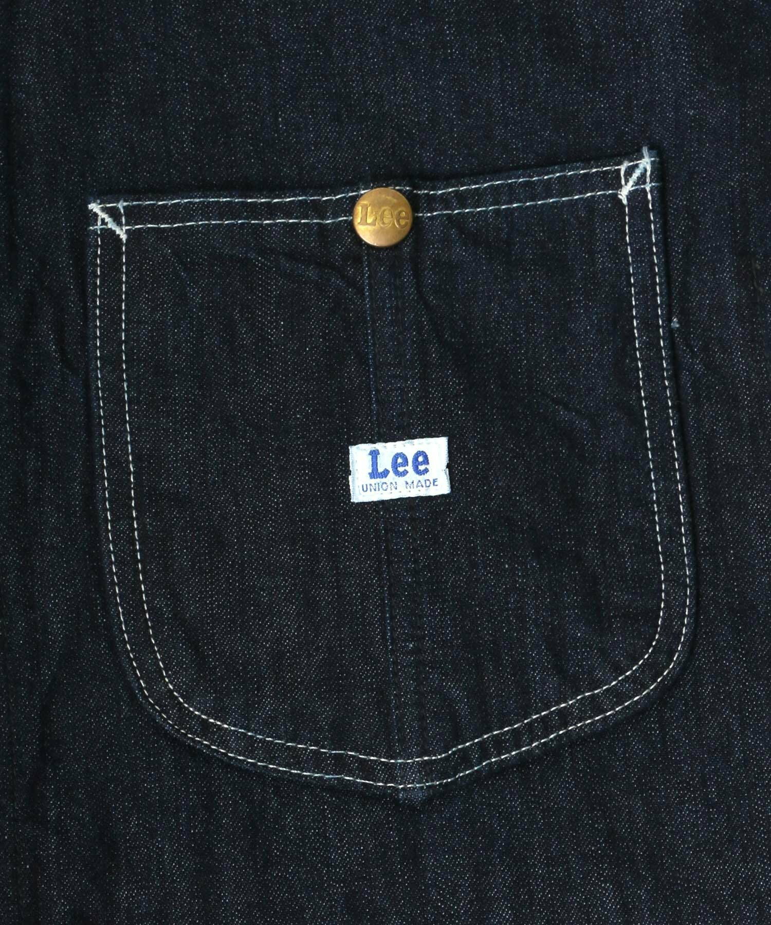 Lee オーバーサイズ カバーオール 綿100 ワークジャケット ロゴ